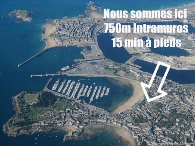 La Cabane - Petit Studio Mansarde - Plage 50M - Rue Gratuite Saint-Malo Esterno foto